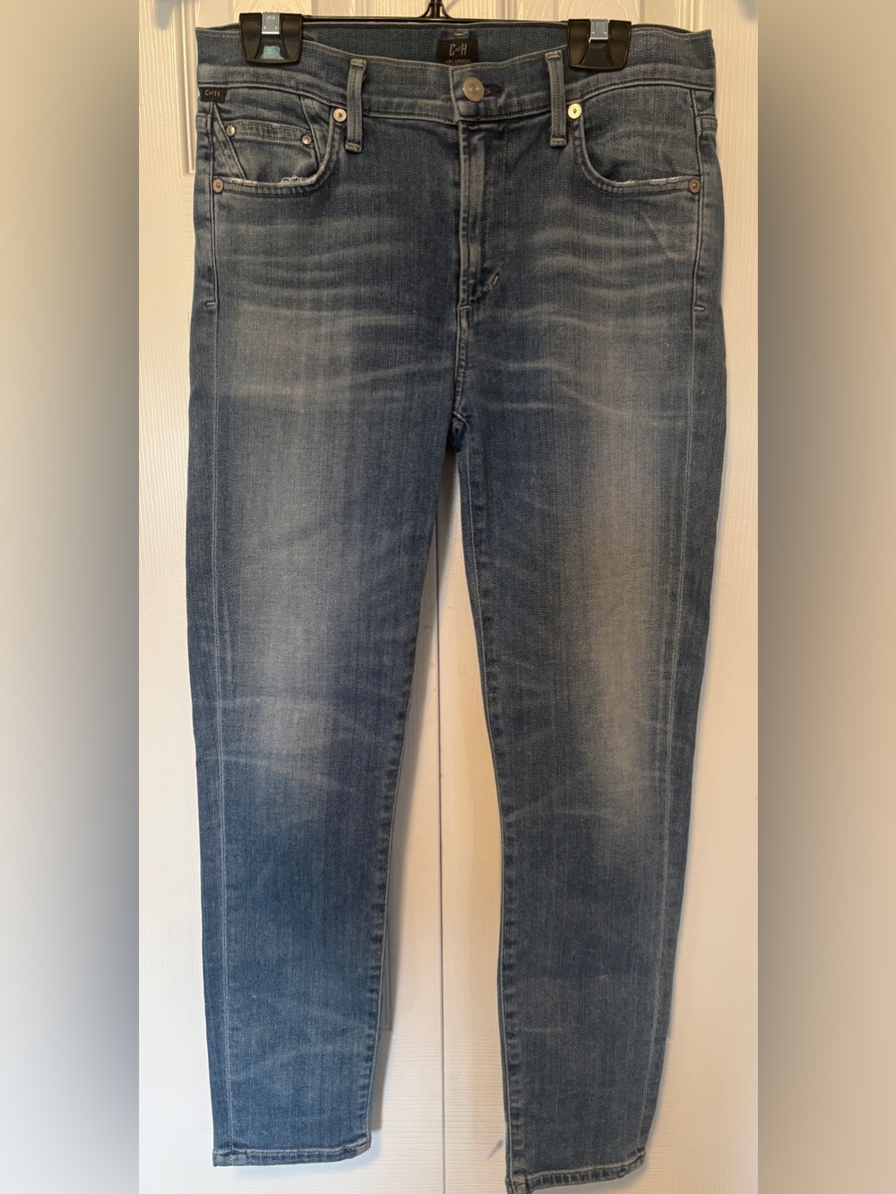 Citizens of Humanity Rocket Crop High Rise Skinny Jeans Blue 28
